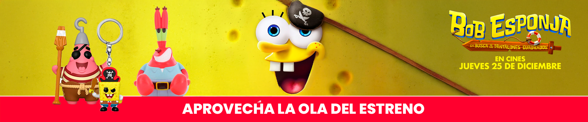 Merchandising oficial para celebrar el estreno de la nueva película el 25 de diciembre de 2025.